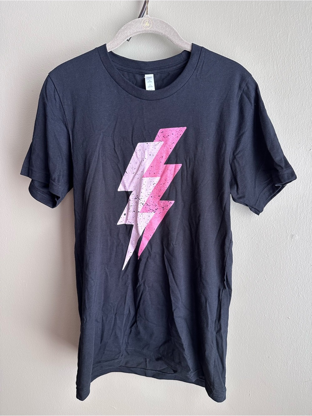 Bella + Canvas Pink Lightning Bolt Unisex T-Shirt